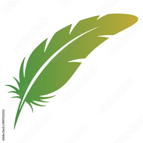 Colorfull Bird Feather Icon