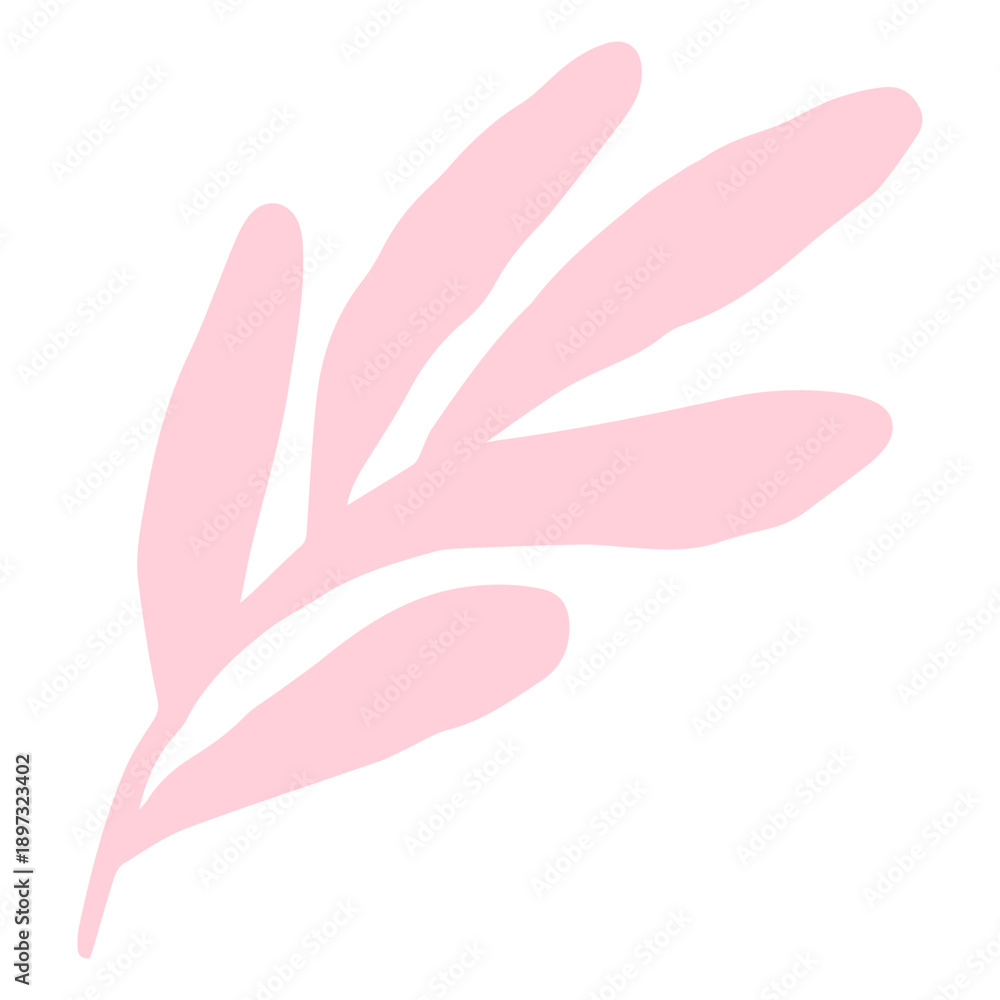 Obraz premium hand drawn leaves