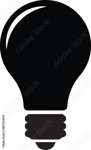 Light bulb icon symbolizing concepts originality innovation insight and effective solutions for problem solving