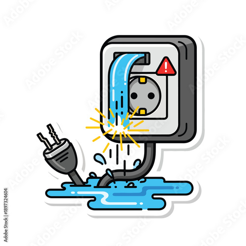 Electric Shock Hazard from Water Damage.