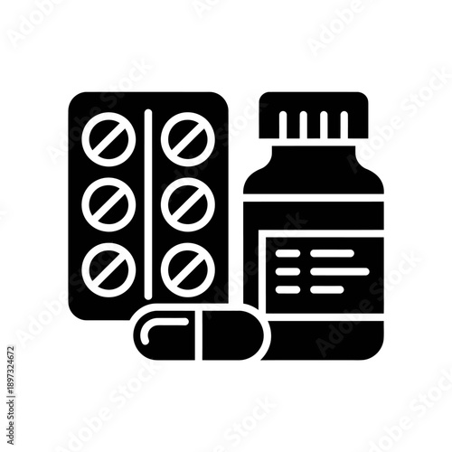 Medication and pill container for healthcare and medicine purposes