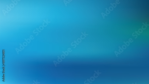 Minimal clean blue gradient abstract background with soft horizontal blur suggesting water or sky and copy space