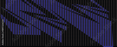 sports background, banner design in blue and black with pointed shapes and empty space. brush stroke pattern