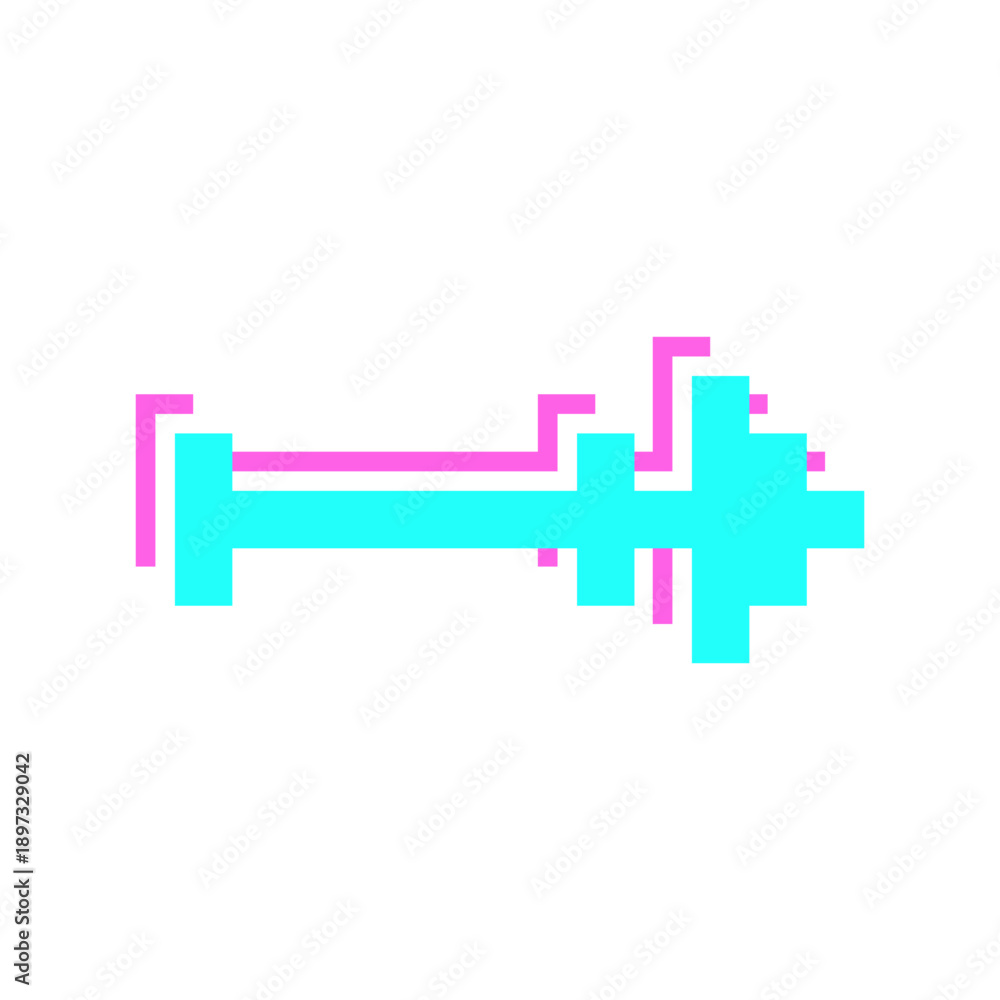 Fototapeta premium glitch pixel arrow