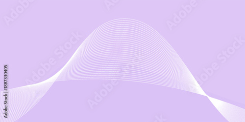 Abstract pastel lilac violet lavender purple with gradient wave background. Simple pattern for display product ad website template wallpaper poster. Eps10 vector