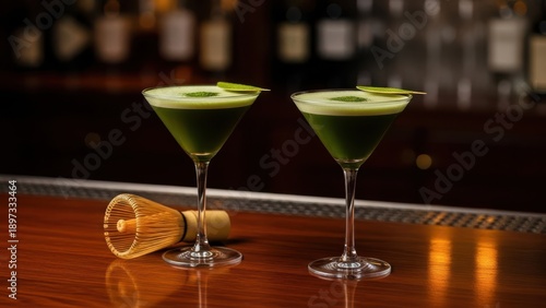 Matcha Martinis on the Gourmet Menu 