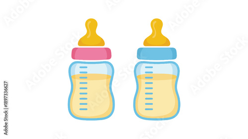 A simple illustration of two baby feeding bottles on a white background (1)_traced