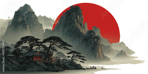 Japan national foundation day with their traditional place 