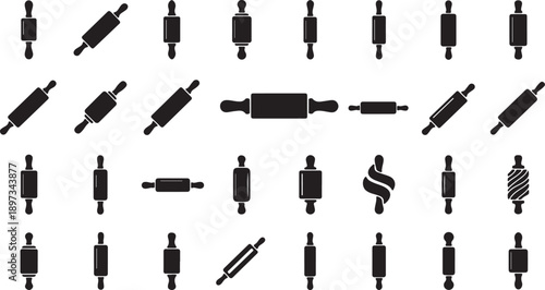 Collection of various audio jack plugs isolated on transparent background