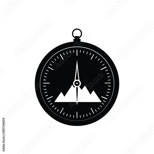 Altimeter Icon, Altitude Measurement Tool, Mountain Climbing Gear