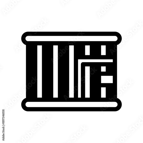 Jail icon, vector, illustration