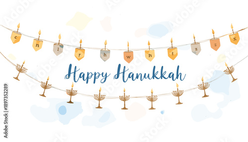 hanukkah banner, hanukkah poster, happy hanukkah design, festival of lights banner, hanukkah background, hanukkah celebration poster, jewish holiday banner, menorah design, hanukkah menorah illustrati
