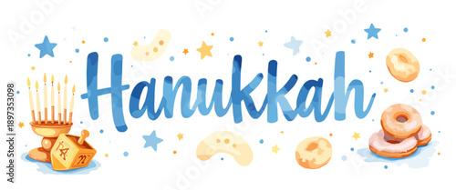 hanukkah banner, hanukkah poster, happy hanukkah design, festival of lights banner, hanukkah background, hanukkah celebration poster, jewish holiday banner, menorah design, hanukkah menorah illustrati