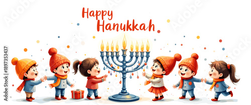 hanukkah banner, hanukkah poster, happy hanukkah design, festival of lights banner, hanukkah background, hanukkah celebration poster, jewish holiday banner, menorah design, hanukkah menorah illustrati