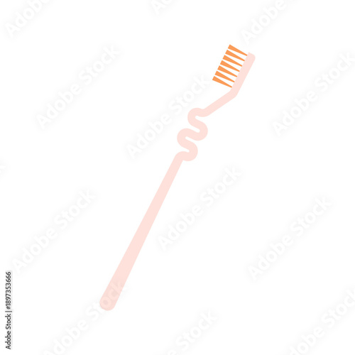 Colorful, different types of toothbrush illustrations for dental hygiene and oral care