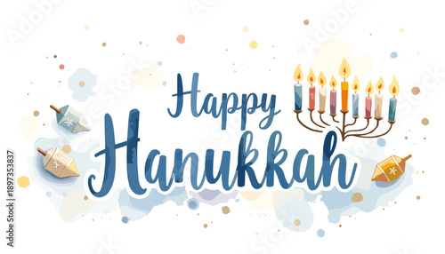 hanukkah banner, hanukkah poster, happy hanukkah design, festival of lights banner, hanukkah background, hanukkah celebration poster, jewish holiday banner, menorah design, hanukkah menorah illustrati