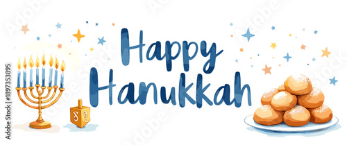hanukkah banner, hanukkah poster, happy hanukkah design, festival of lights banner, hanukkah background, hanukkah celebration poster, jewish holiday banner, menorah design, hanukkah menorah illustrati