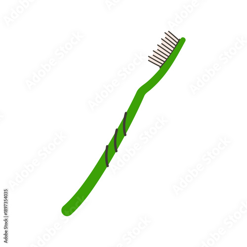 Colorful, different types of toothbrush illustrations for dental hygiene and oral care