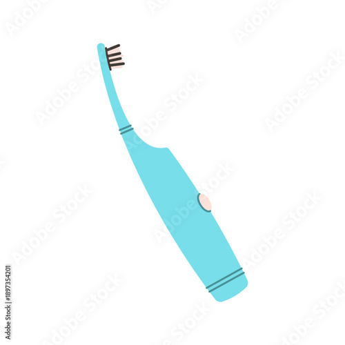 Colorful, different types of toothbrush illustrations for dental hygiene and oral care