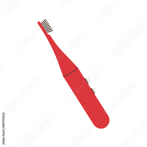Colorful, different types of toothbrush illustrations for dental hygiene and oral care