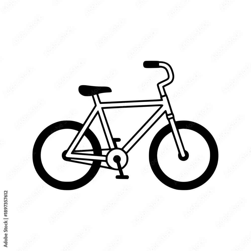 Obraz premium Simple Bike Illustration