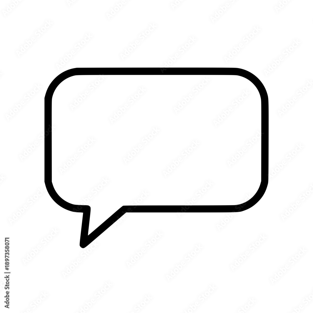 Naklejka premium Simple Talk Bubble Design