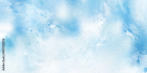 Soft blue watercolor background, color splashing, Watercolor abstract wet hand drawn for wallpaper, card greeting, poster, design, cover, invitation. Vector illustration
