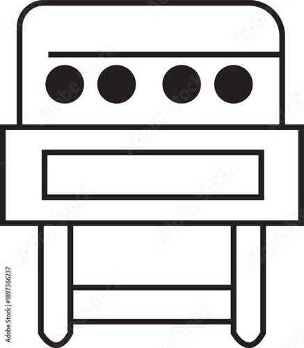 Hand drawn minimalist sofa line art illustration with cushions for living room interior design and coloring projects