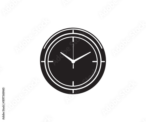 Simple analog clock face illustration