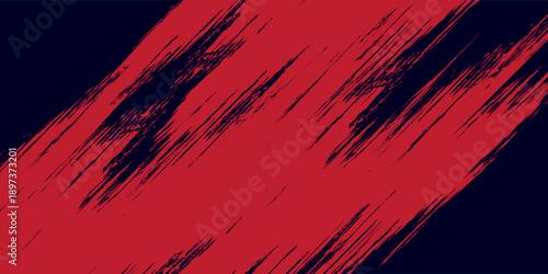 red vector layout with flat lines on backround blue. Decorative shining illustration with lines on abstract template.