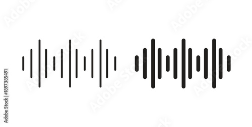 Audio icon in line design. editable stroke icons pack
