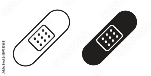 Bandage icon in line design. editable stroke icons pack