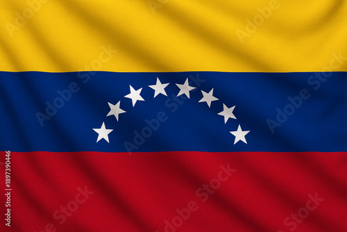Free Download Vibrant Venezuela flag waving proudly against a bright sky background, capturing patriotism, freedom, independence, and national pride moments - GFXLoad