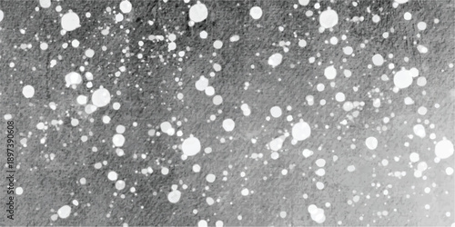 Falling rain drops on window glass and metal surfaces create a cold winter texture with blue night light and sparkling snowflake patterns for a festive Christmas holiday design background