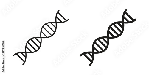 DNA icon in line design. editable stroke icons pack