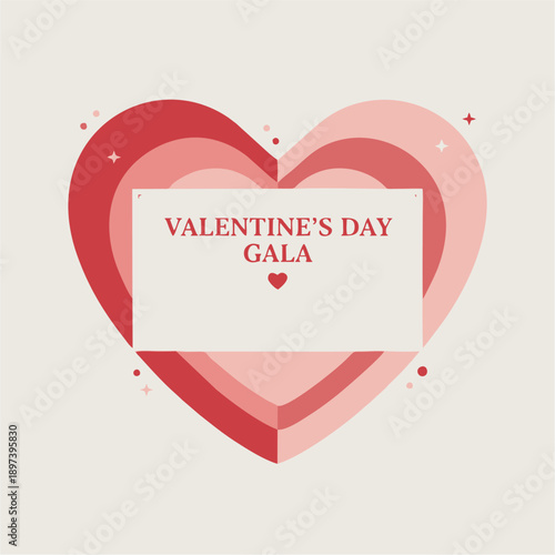 Vector illustration of VALENTINE’S REEL graphic with large red heart, play button, and romantic accents — ideal for love story videos, couple content, and Valentine’s Day promotions.