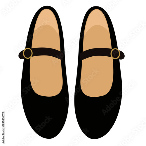 Mary Jane Shoes in Flat Style for Cute Women Outfit