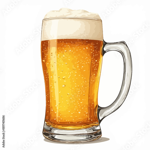 Very Delicious Beer Illustration Design