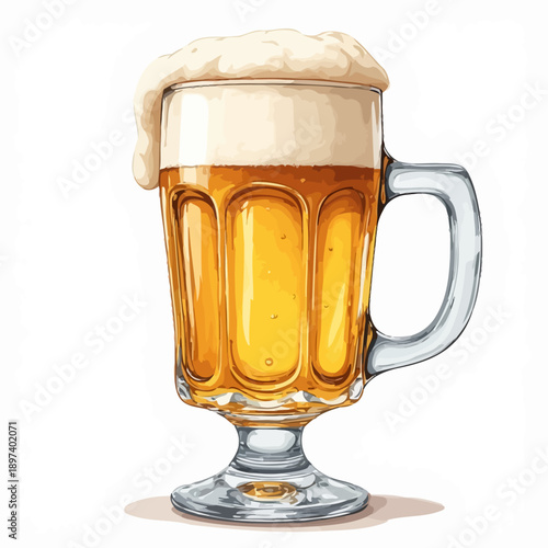 Very Delicious Beer Illustration Design