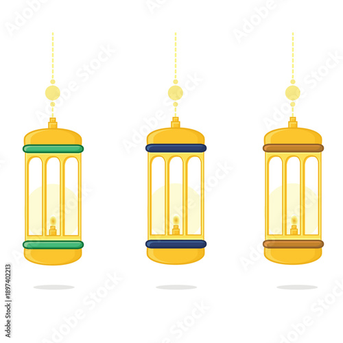 lantern. arabian lantern lamp illustration vector cartoon. arabic lam