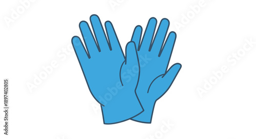 Blue Gloves Image, Protection Equipment, Healthcare, Medical Supplies Photography