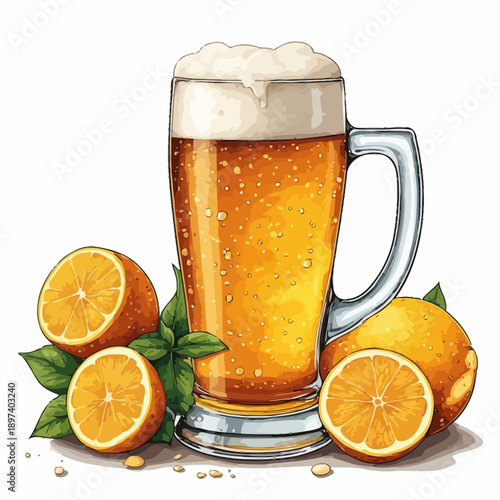 Very Delicious Beer Illustration Design