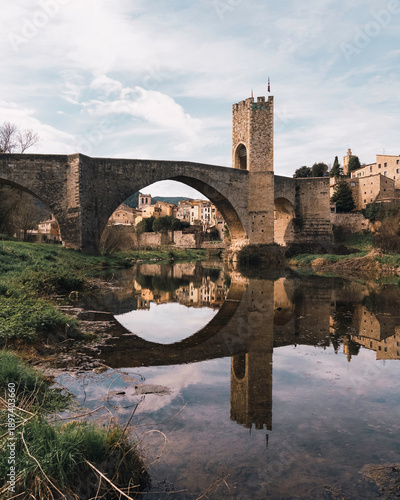 Besalú, medieval town in Gerona, Catalonia, Spain