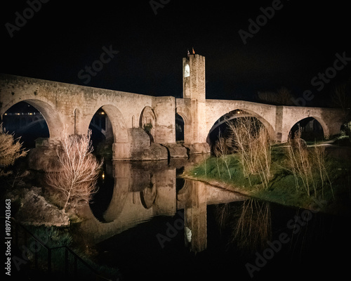 Besalú, medieval town in Gerona, Catalonia, Spain