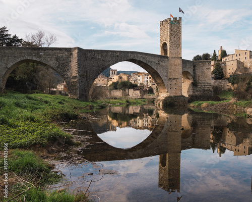 Besalú, medieval town in Gerona, Catalonia, Spain