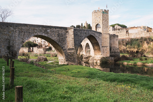 Besalú, medieval town in Gerona, Catalonia, Spain