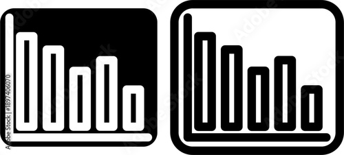 Elegant black and white statistical diagram