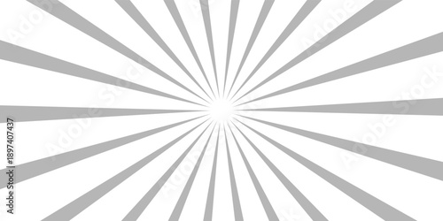 Ray sun light. Sunburst background. Radial circle line. Pattern starburst. Comic beam lines. Sun effect rays. Abstract firework. Concentration stripe. Cartoons