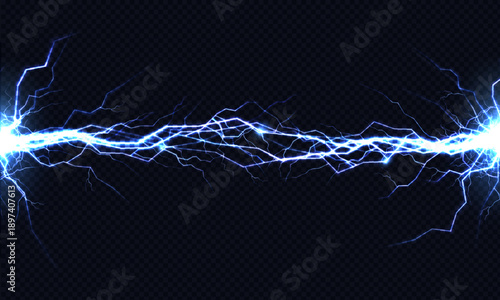 Electric Spark's Display of Energy: Capturing the awe-inspiring image of electric spark crackling against a dark backdrop, showcasing its radiant energy.