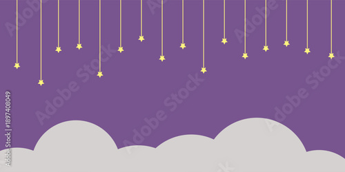 Postcard-sized background frame - Night